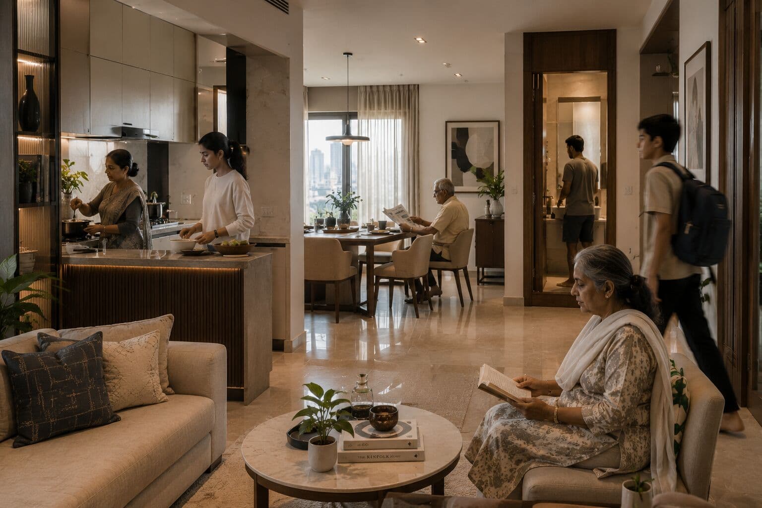 A multi-generational family home in Mumbai finding calm through better design